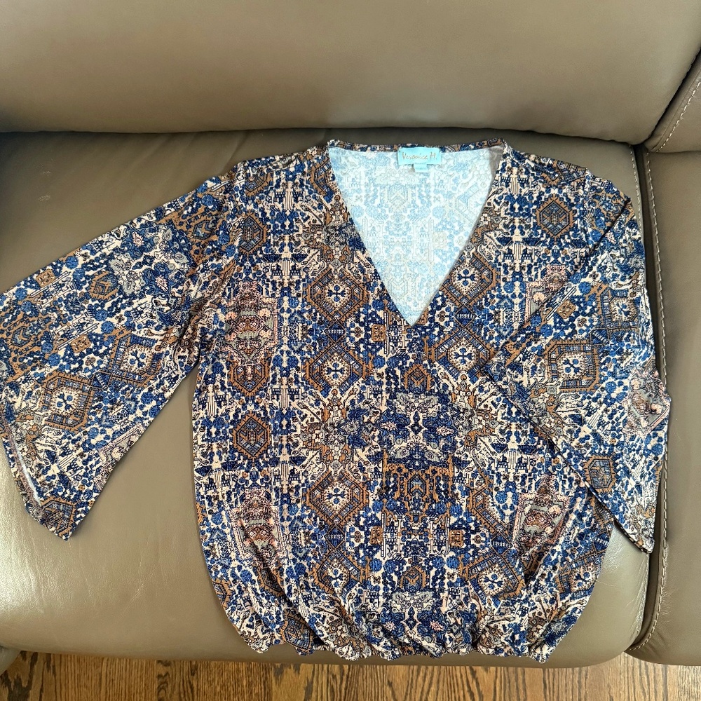 Veronica M Prima Bell Sleeve Blouse